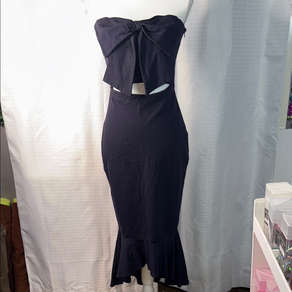 Vici Midnight Strapless Bow Dress